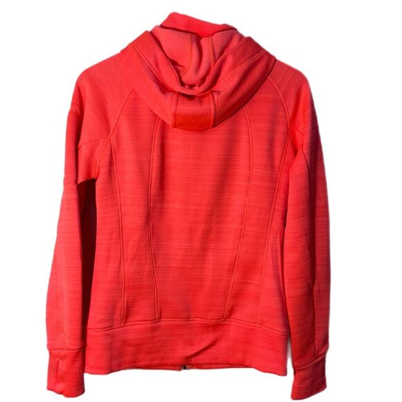 90 Degree By Reflex Hoodie Women’s M Pink Coral Sporty Full zip Pockets. - Picture 2 of 12